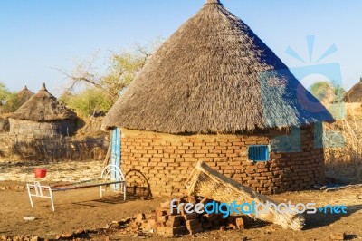 Village In Sudan Stock Photo