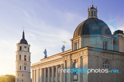 Vilnius Cathedral Stock Photo