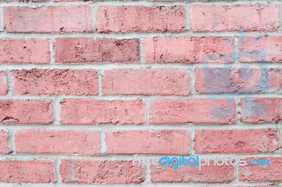 Vintage Pastel Pink Color Brick Wall Horizontal Background For Design Stock Photo Royalty Free Image Id