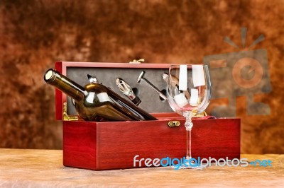 Vintage Vine Case Stock Photo