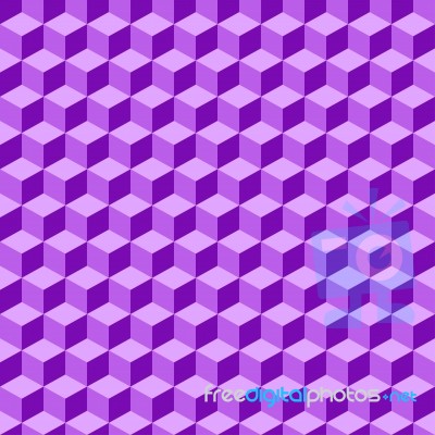 Violet Geometric Volume Seamless Pattern Background 001 Stock Image