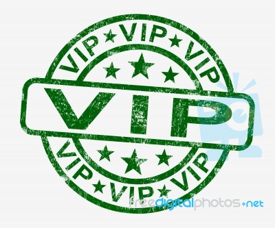 VIP Stamp Stock Image