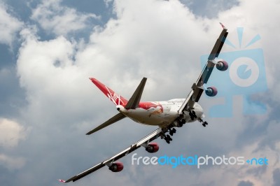 Virgin Atlantic - Boeing 747-400 Stock Photo