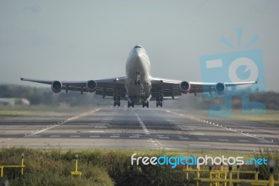 Virgin Atlantic Boeing 747-443 Stock Photo