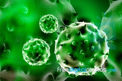 Virus 3d Image Stock Image