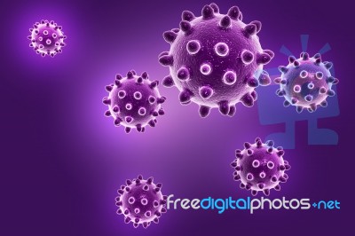 Virus 3d Image Stock Image