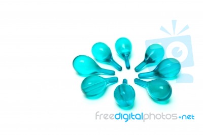 Vitamin Serum Capsules Stock Photo
