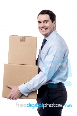 Waiting For Book This Parcels Stock Photo