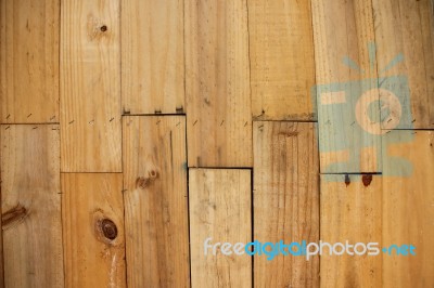 Wall Made ​​of Planks Stock Photo