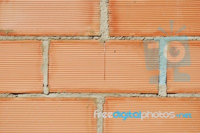 Wall Of A House Under Construction Stock Photo