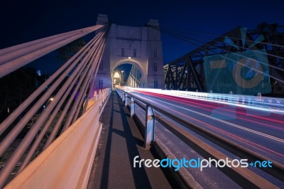 Walter Taylor Bridge In Brisbane Stock Photo