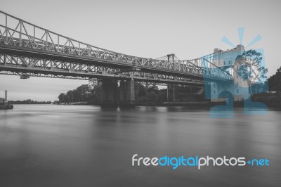 Walter Taylor Bridge In Brisbane Stock Photo