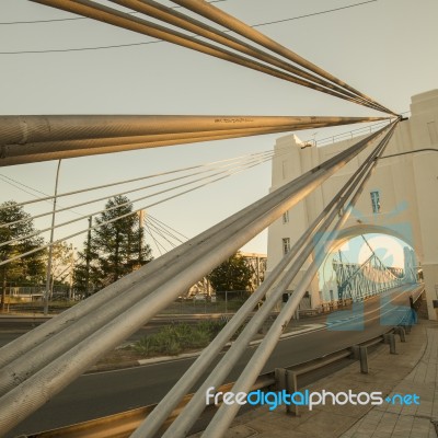 Walter Taylor Bridge In Brisbane Stock Photo