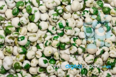 Wasabi Peas Stock Photo