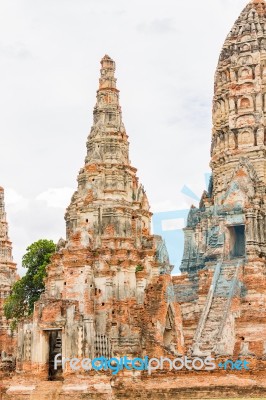 Wat Chaiwatthanaram , Ayutthaya  Thailand Stock Photo
