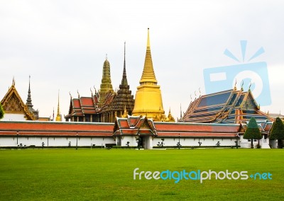 Wat Phra Kaew, Temple Of The Emerald Buddha, Bangkok, Thailand Stock Photo