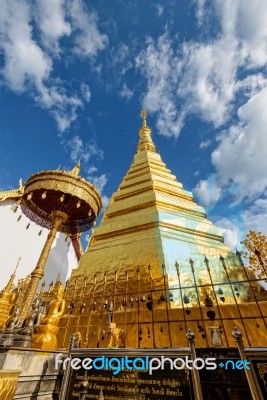 Wat Phra That Cho Hae Temple Stock Photo