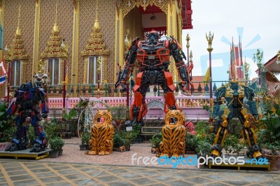 Wat Ta Khian Temple At Nothaburi Province In Thailand Stock Photo