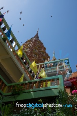 Wat Tham-sua Temple,thailand Stock Photo