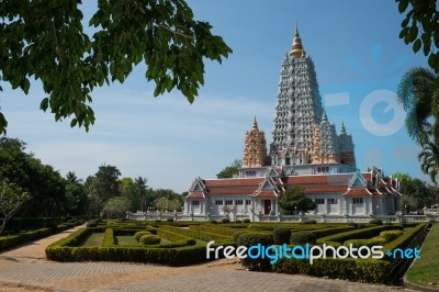 Wat Yan Sang Wararam Woramahawihan Temple, Thailand Stock Photo