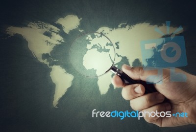 Watch The World Stock Photo