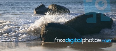 Wategos Beach In Byron Bay Stock Photo