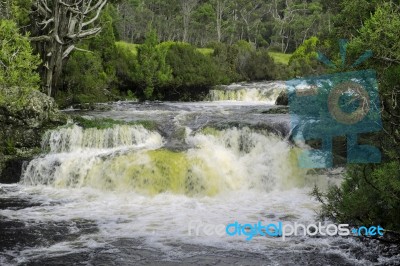 Waterfall In Cradle Mountain Stock Photo