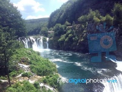 Waterfall,strbacki Buk Stock Image