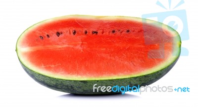 Watermelon Isolated On A White Background Stock Photo