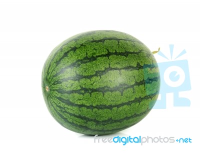 Watermelon Isolated On The White Background Stock Photo