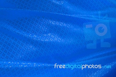 Wave Of Blue Textile Stock Photo
