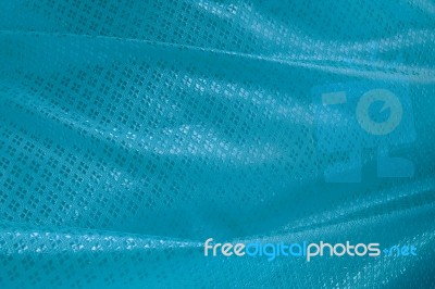 Wave Of Light Blue Textile Stock Photo