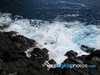 Waves Crashing On The Rocks B Stock Photo Waves Crashing On The Rocks B Stock Photo