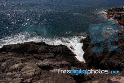 Waves Crashing On The Rocks L Stock Photo Waves Crashing On The Rocks L Stock Photo