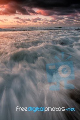 Waves With Sea Stock Photo