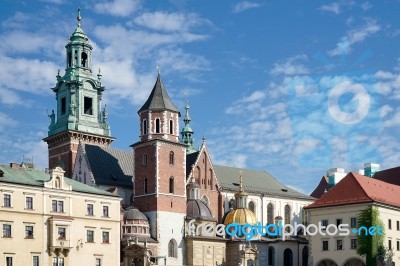 Wawel Cathedral In Krakow Poland Stock Photo