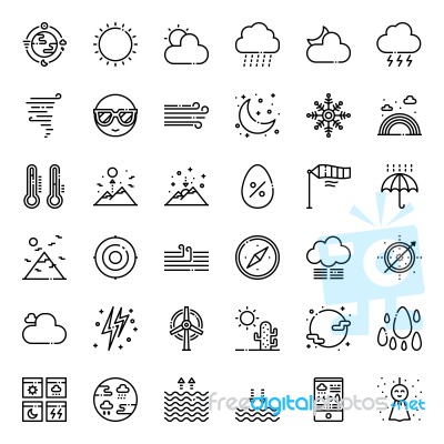 Weather Forecast Stock Image