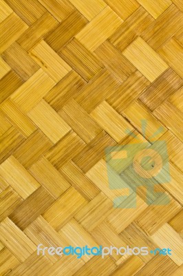 Weave Bamboo Background Stock Photo
