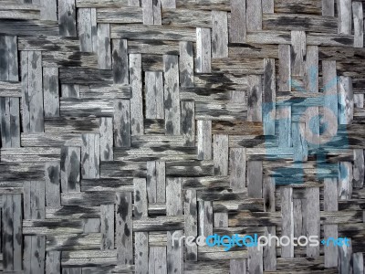 Weave Bamboo Pattern Stock Photo