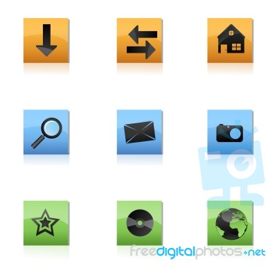 Web Icons Stock Image
