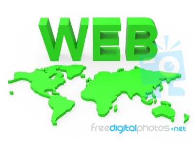 Web World Represents Globalisation Www And Website Stock Image