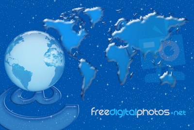 Website Communication Stock Image