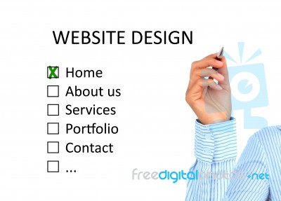 Website Design Stock Photo