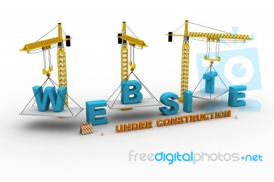 Website Under Construction Build Your Internet Site Get Your Dom… Stock Image