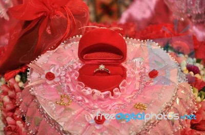 Wedding Diamond Ring Stock Photo