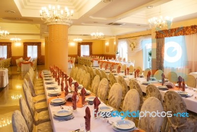 Wedding Reception Interior Stock Photo