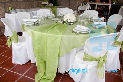 Wedding Table Stock Photo