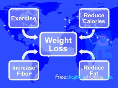 Weight Loss Diagram Stock Image