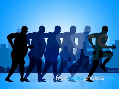 Weight Loss Means Get Fit And Dietician Stock Image