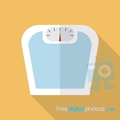 Weighting Apparatus Flat Icon Stock Image